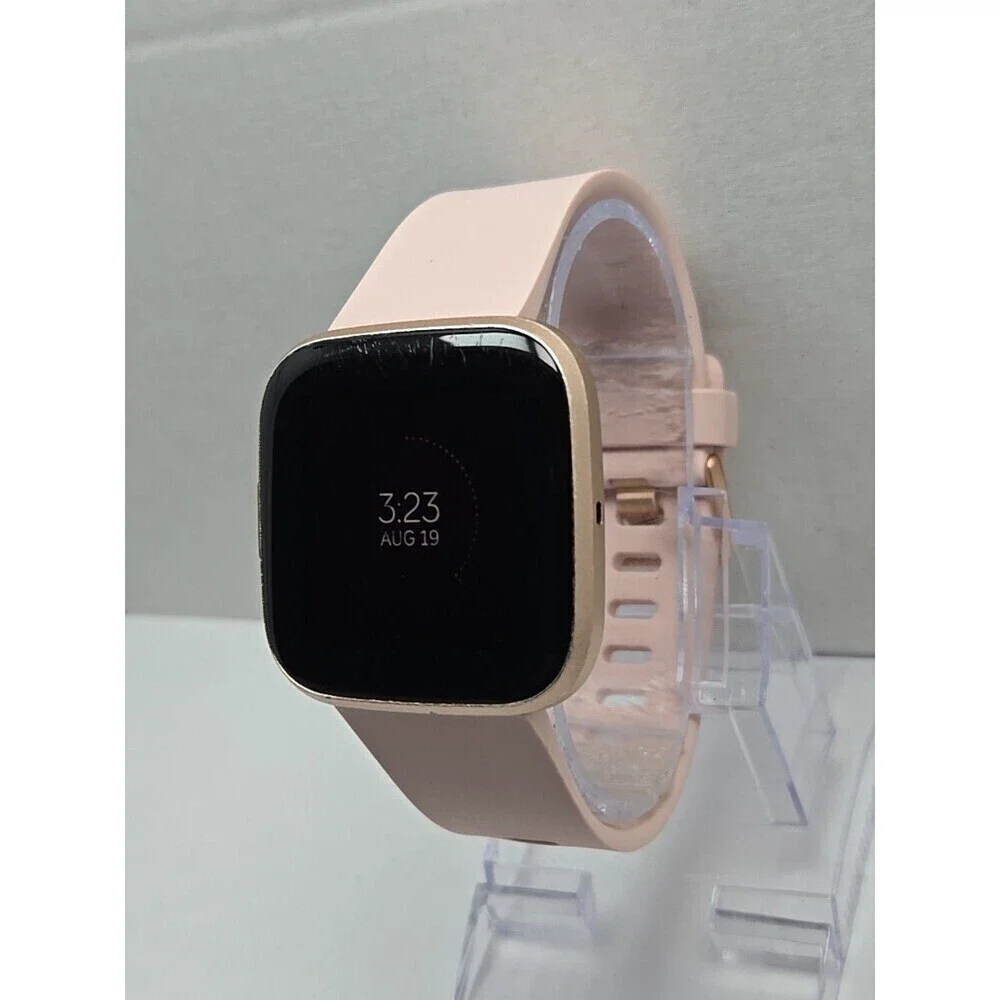 Fitbit Versa 2 Smartwatch Rose Gold 40mm Alexa WR50 Always On Display W/ Charger